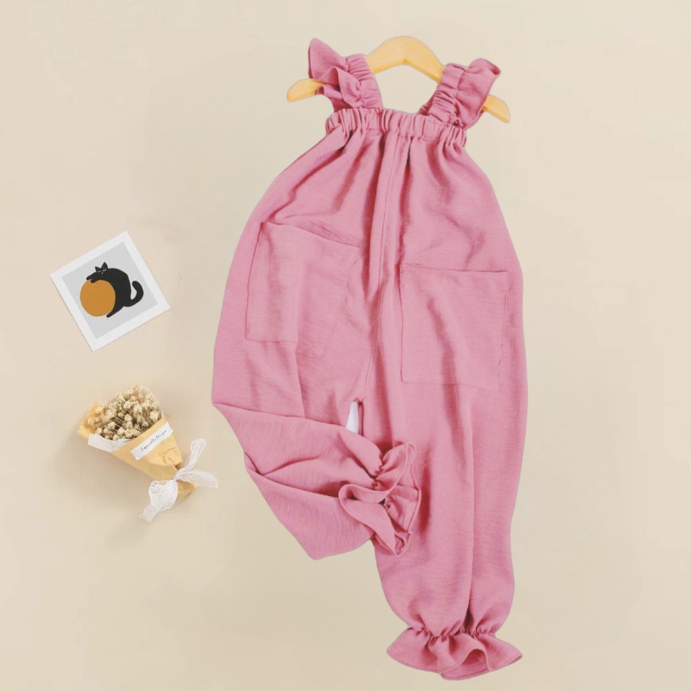 Jumpsuit Jumper Anak / Jumpsuit Anak Perempuan Overall Anak Crinkle