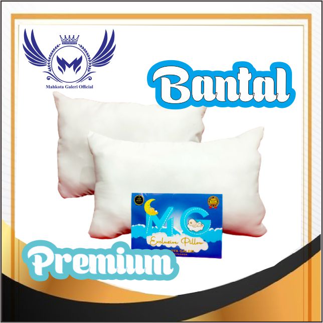 DISKON EDIAAANNN Bantal Tidur Empuk Dakron / isian silikon grade A / putih bersih