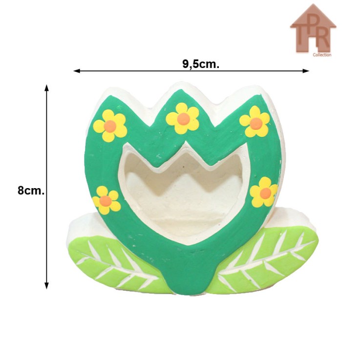 Prakarya Tanah Liat Mini Figura Bunga Ceria