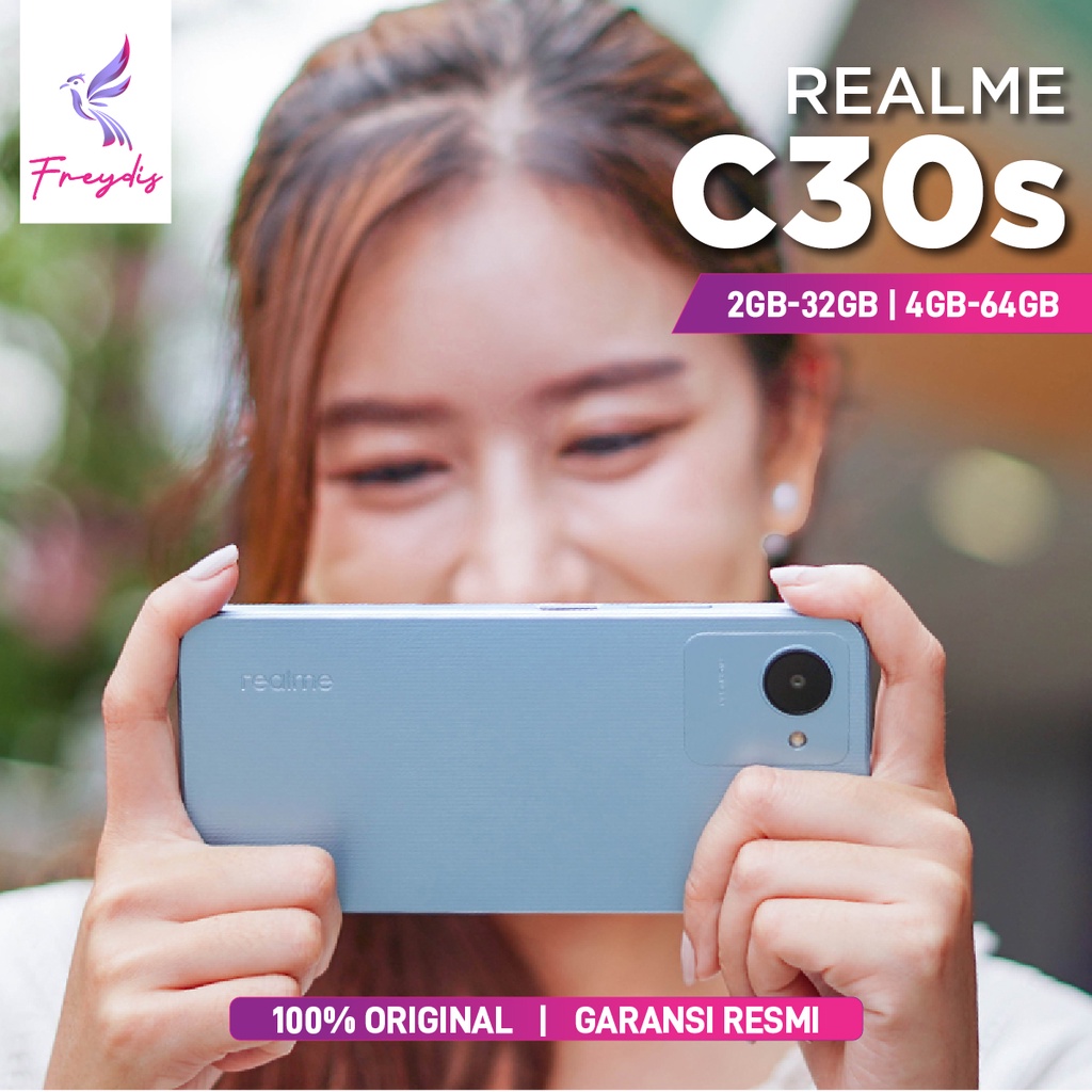 Realme C30s 3/32 4/64 GB RAM 3 4 ROM 32 64 3GB 4GB 32GB 64GB HP Smartphone Android