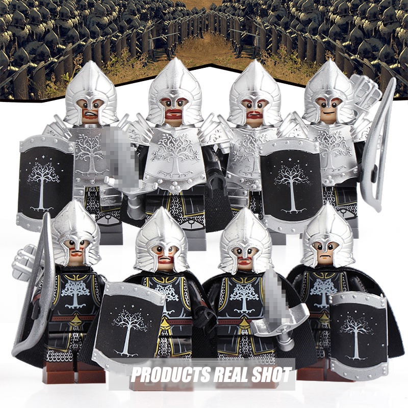 The Lord of The Rings Series Arms Steel Duo Soldier Lord of The Rings Figure Rakitan Blok Bangunan Mainan
