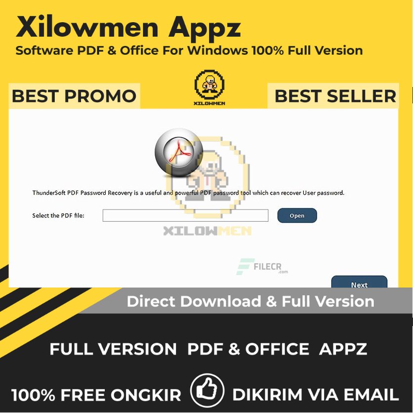 [Full Version]  ThunderSoft PDF Password Recovery Pro PDF Office Lifetime Win OS