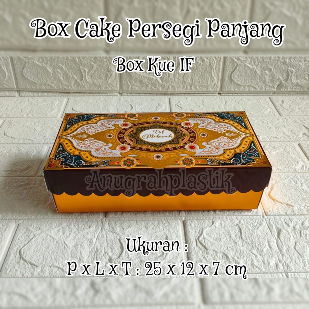 

Box Candrika motif idul fitri uk 25 x 12 x 7 cm / Box panjang per pack