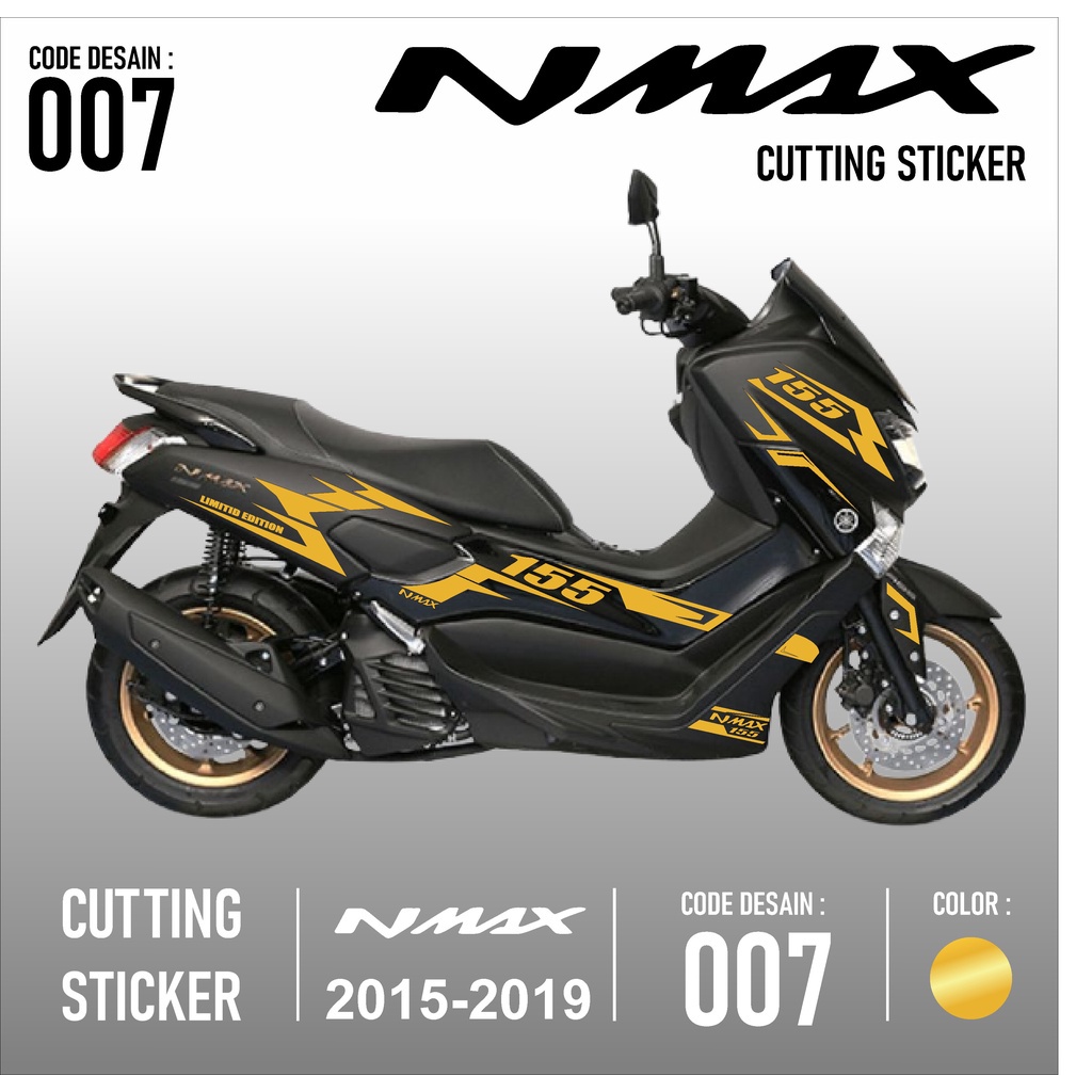 (PREMIUM) Cutting Sticker Nmax - Aksesoris Motor Stiker Yamaha Nmax Old Skotlet Sticker Striping Lis