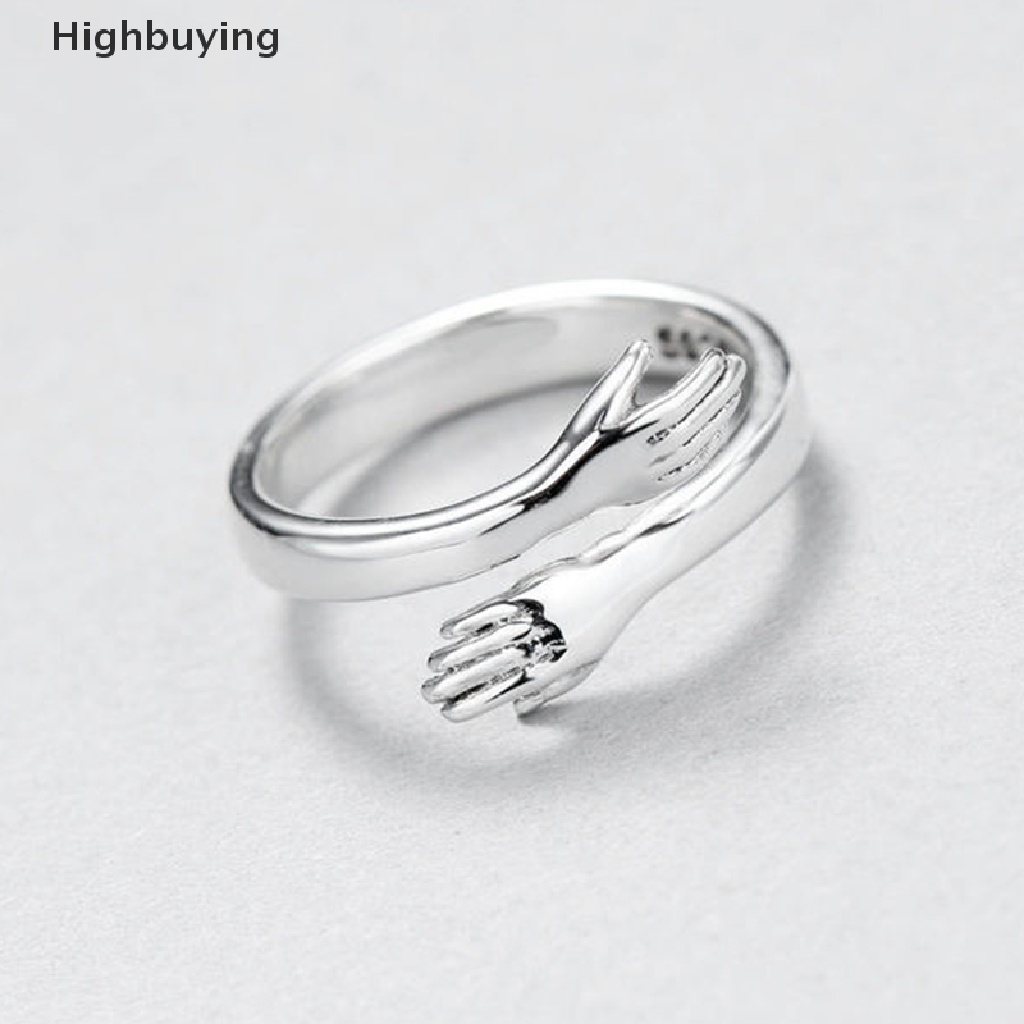 Hbid Cinta Peluk Adjustable Ring Cincin Fashion Lady Open Ring Perhiasan Hadiah Untuk Pecinta Glory