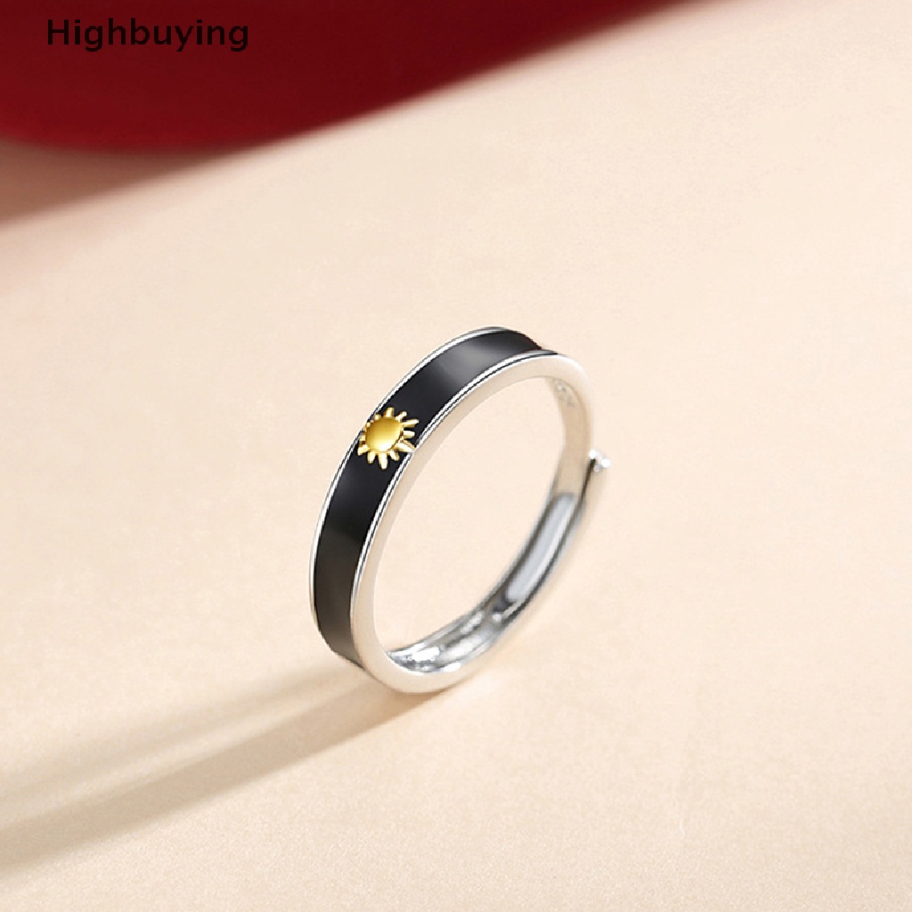 Hbid Bulan Pasangan Cincin Untuk Wanita Pria Yang Serasi Jari Cincin Persahabatan Pertunangan Pernikahan Fashion Perhiasan Hadiah Glory