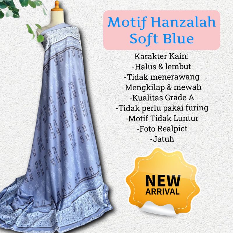 Kain D. Silk original motif Hanzalah harga per 0.5 m