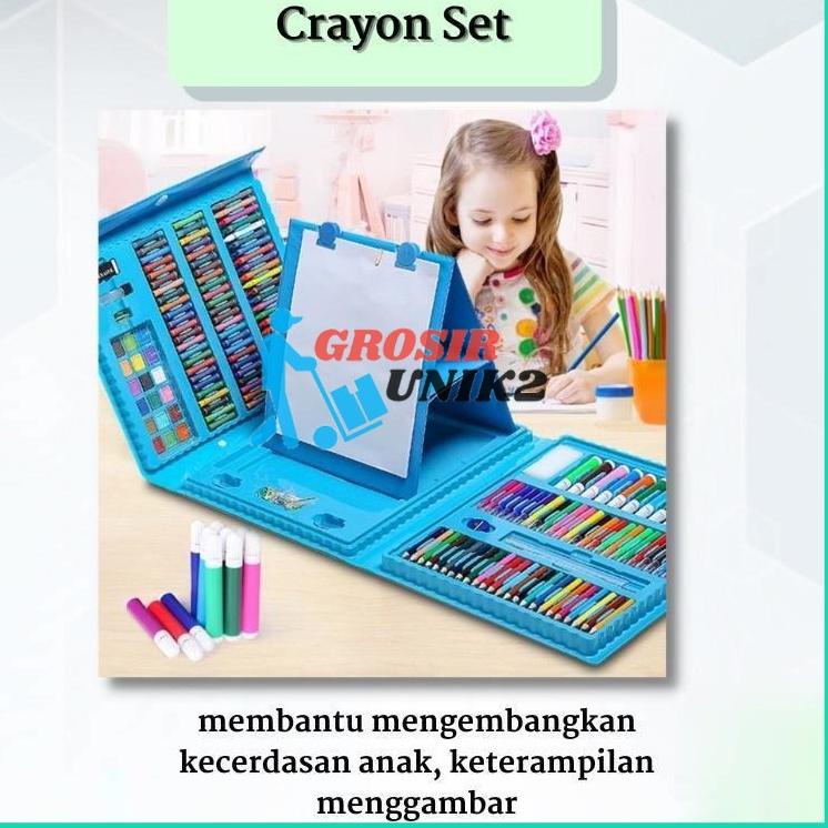 

A91 Pensil Warna Crayon Set 208 Pcs Alat Menggambar Mewarnai Anak PENCIL WARNA ANAK JUMBO RESTOCK ㍾