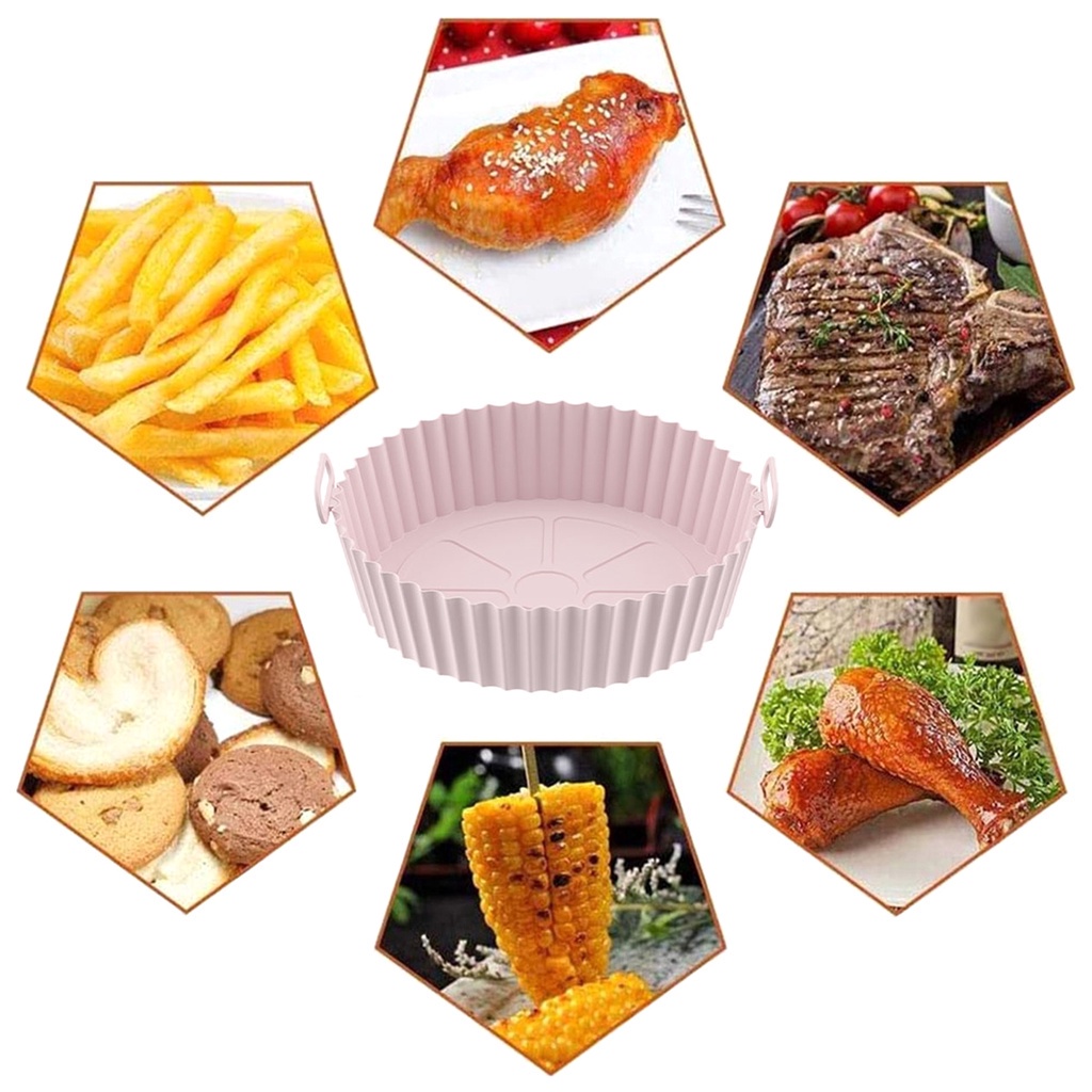 Round Large / Silikon Air Fryer / Silikon Pot / Air Fryer Silicone Pot