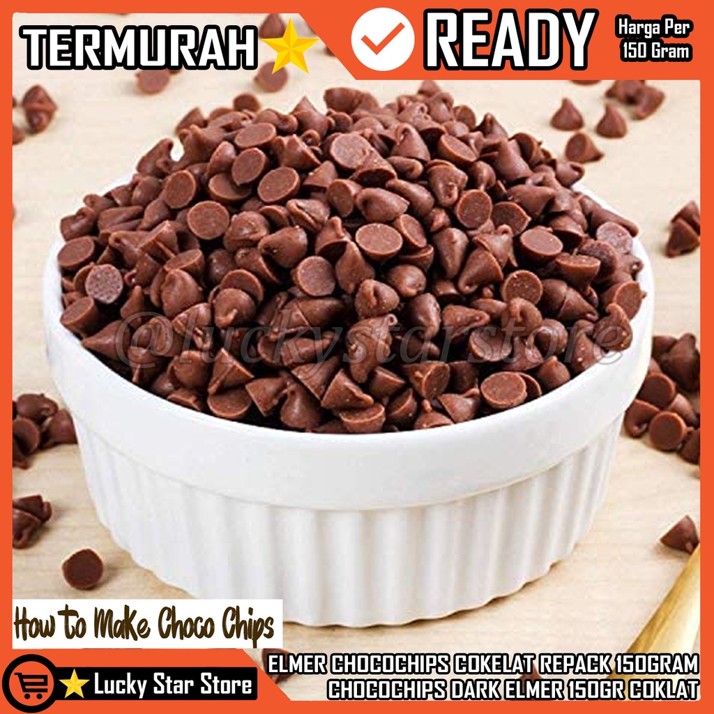 

ELMER CHOCOCHIPS COKELAT REPACK 150GRAM CHOCOCHIPS DARK ELMER 150GR COKLAT CHOCO CHIP COOKIES SIZE ROOKIE COLATTA CHOCO CHIP COKLAT CHIPS CHOCOLATTE CHIPS CHOCO CHIP COKLAT COKELAT RAINBOW CHIPS WARNA WARNI LAGIE CHOCOCHIP SETENGAH 1/2 BULAT CHOCOCHIPS