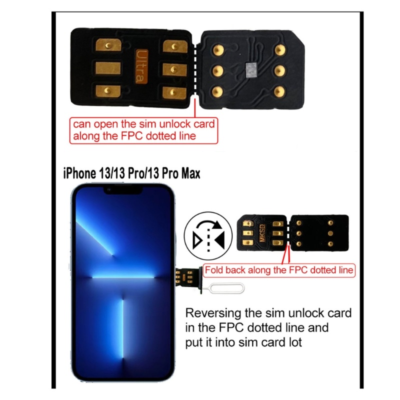 Zzz Compact-Size Card Compatible Untuk MKSD Ultra 5G- SIM Card Untuk 6s-7-8-X-XSM-11-13