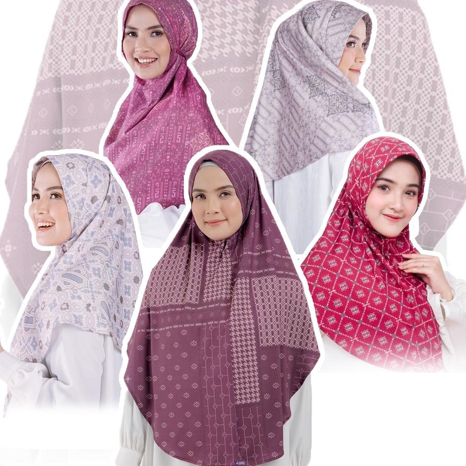 ♨ Jilbab Instan Motif elzatta Premium Series ♂