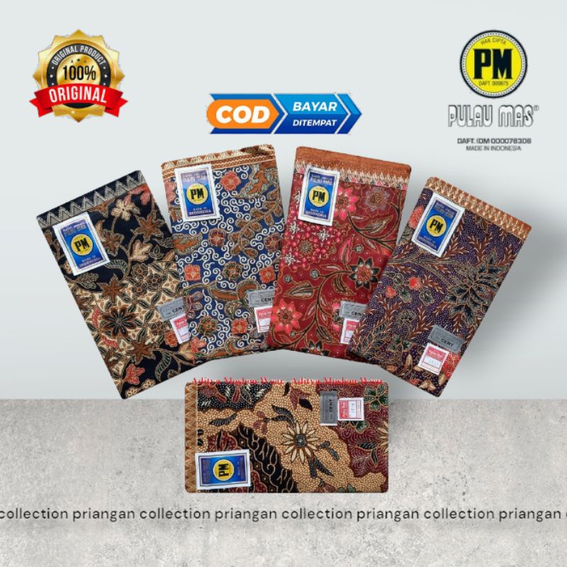 Jual Kain Panjang Batik Halus Pm Pulau Mas Samping Kebat Panjang Kain