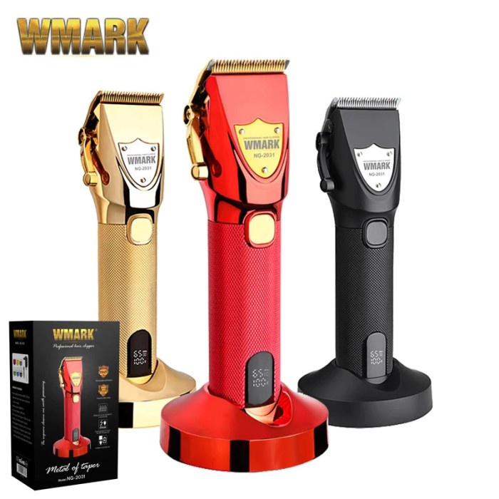 Terlaris Wmark Ng-2031 Alat Cukur Rambut Jenggot Hair Clipper Lcd Full Metal