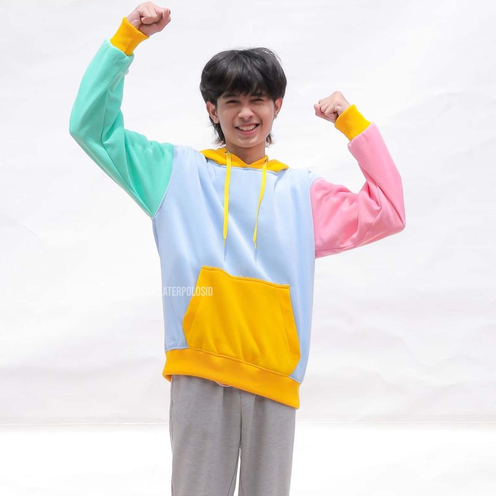 HOT SALE SWEPO Hoodie Jumper Tricolor Size M - XXL ( Pria & Wanita )