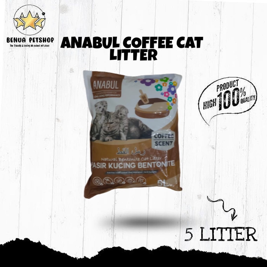 PASIR KUCING ANABUL CAT LITTER PREMIUM ALL VARIAN - 5 LITER