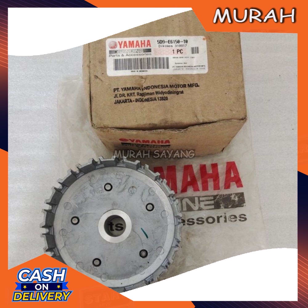 COD Rumah alumunium Kopling assy Driven Gear Assy Yamaha Jupiter Z 115 robot salib Original 5D9-E615