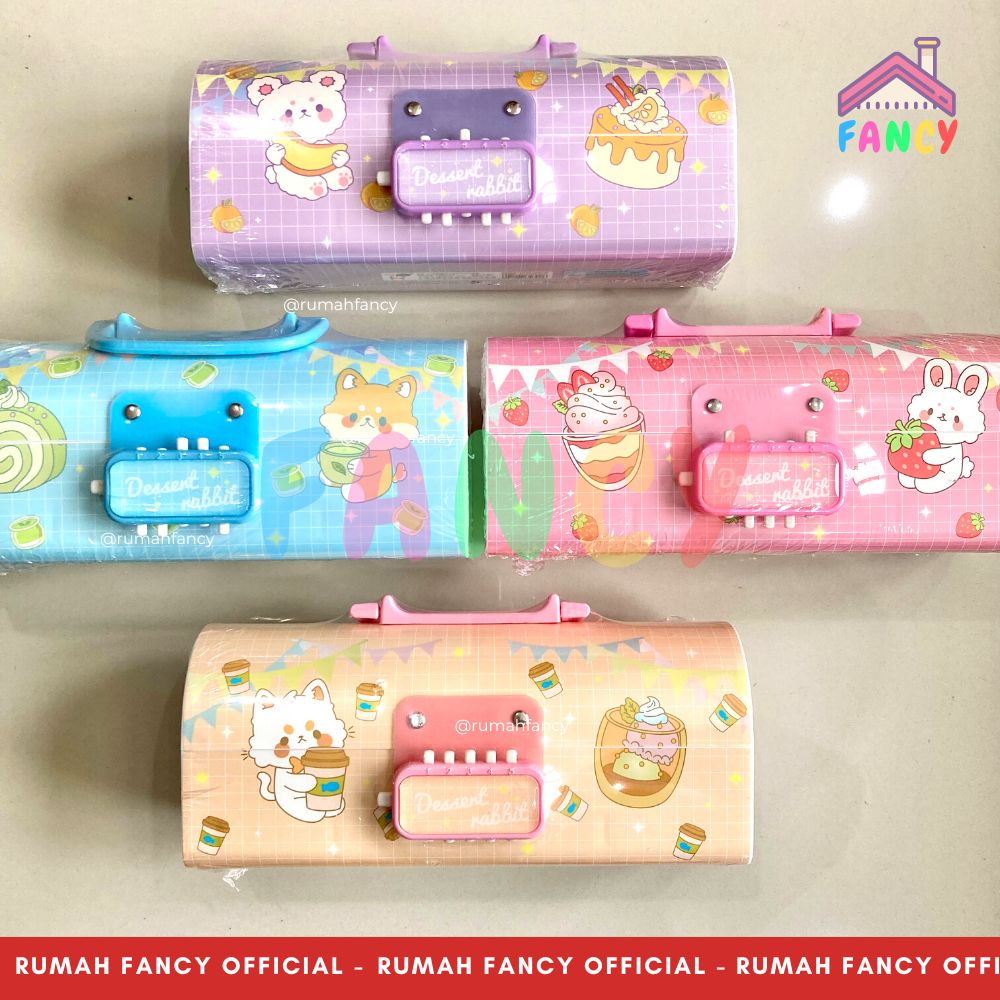 

Terlaris ✨ -[FREE BUBBLE + DUS] Tempat Pensil Kotak Pensil Susun motif karakter Girl / Animal Kunci Kode Model Tas TABUNG- 2.2.23