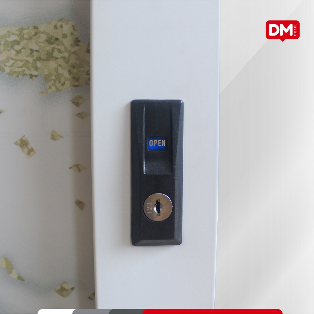 Lemari Besi Sliding Gio SP 120 SL - DM Mebel