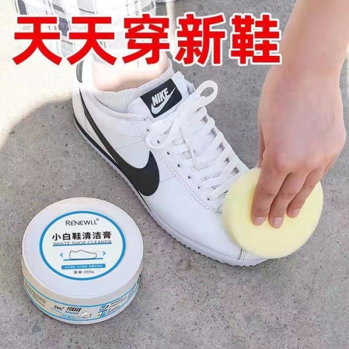 FMFIT cream penghilang noda sendal sepatu pembersih sofa + spons krim shoes cleaner