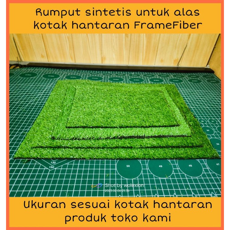 Shopritz Rumput Sintetis Alas Kotak Hantaran Fiberframe Satuan