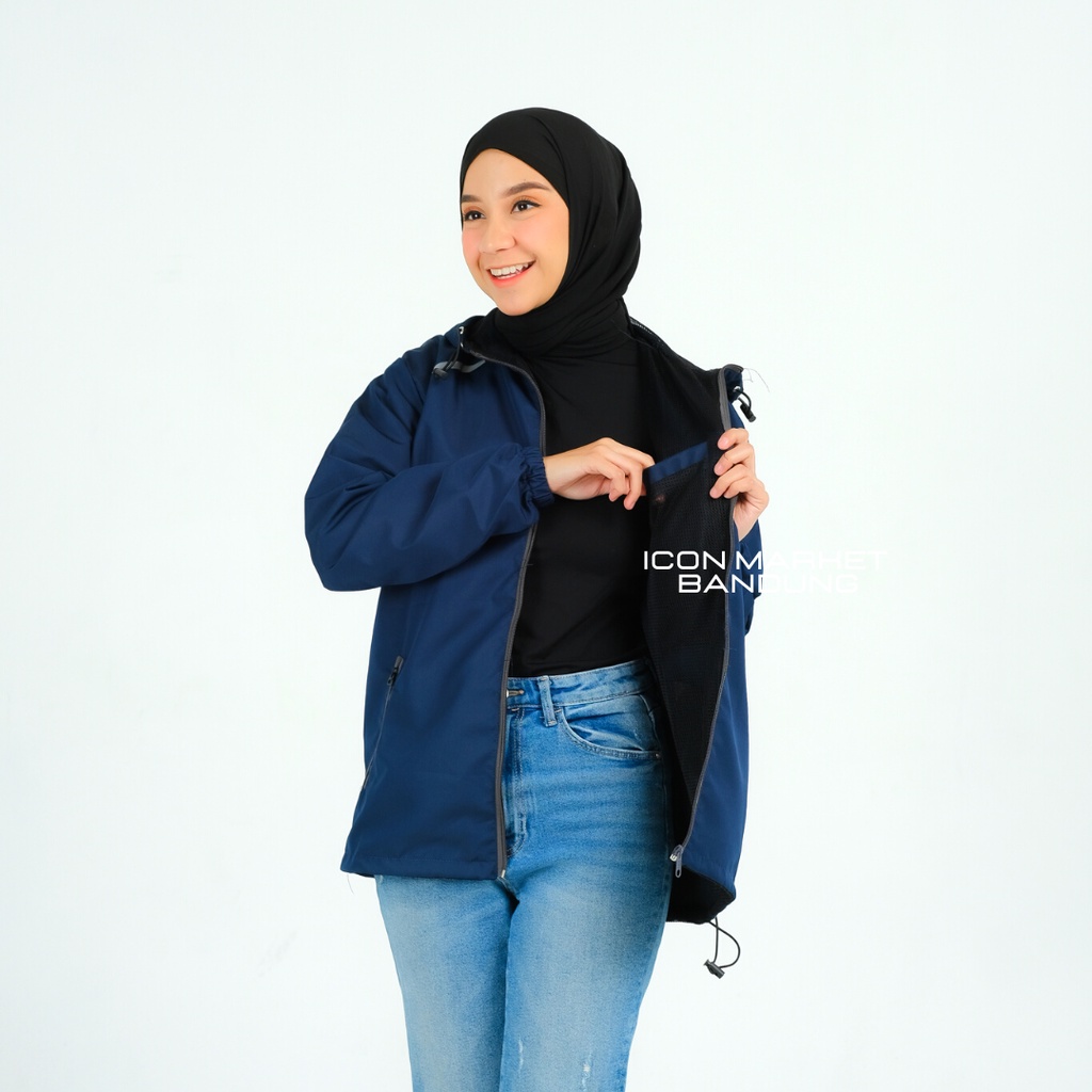 Jaket Parasut Wanita Waterproof Model Denali size M L XL XXL Original FCF / Jaket Outdoor Wanita