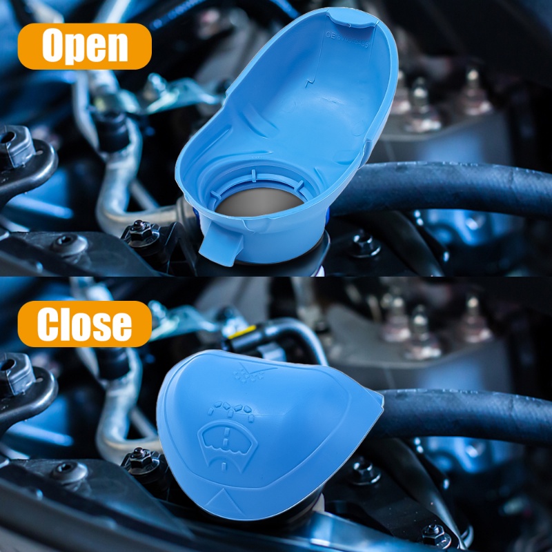 Untuk Skoda Windshield Glass Cleaning Tank Spray Penutup Botol Windshield Washer Cairan Tandon Spray Penutup Kaleng