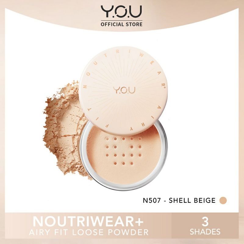 ✿ELYSABETHME✿ Y.O.U nutriwear loose powder fit airy bedak tabur anti wajah berkilap minyak