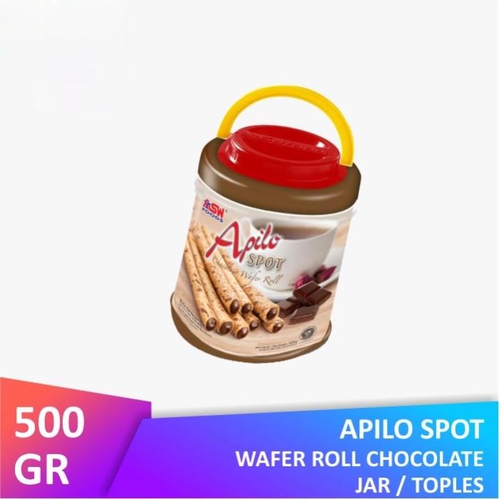 

Apilo Spot NEW Wafer Roll Chocolate Jar 500 GRAM