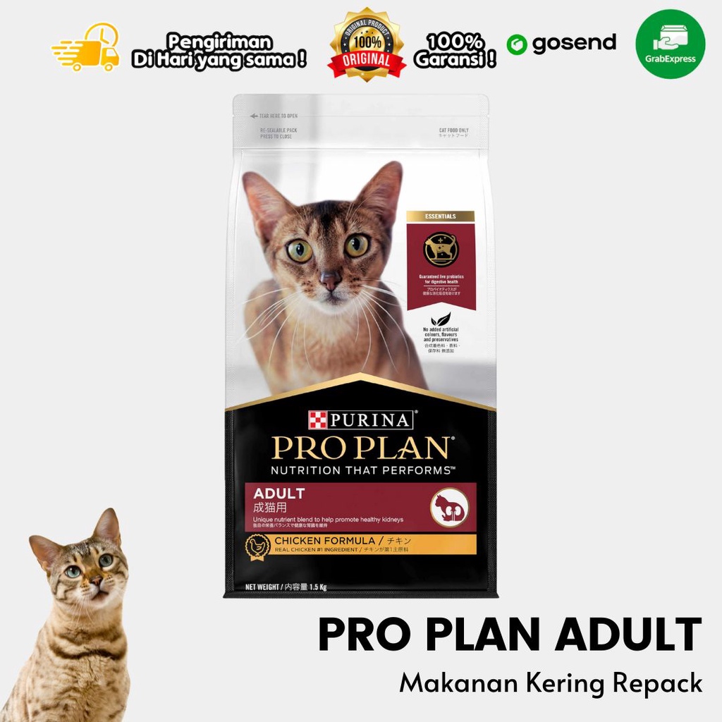 Makanan Kucing Kering Dry Food Pro plan Chicken Adult Premium