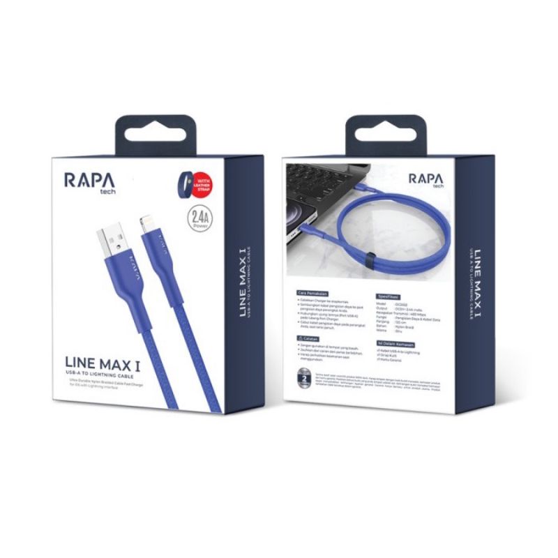 RAPAtech DC2022 Line Max I Strong and Durable Lightning Cable Fast Charging