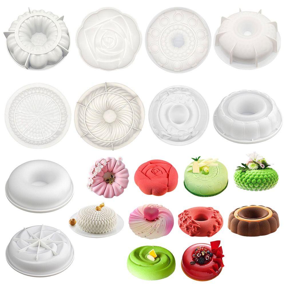 Solighter Cetakan Silikon Silicone Edible DIY Cake rim Chocolate Mold