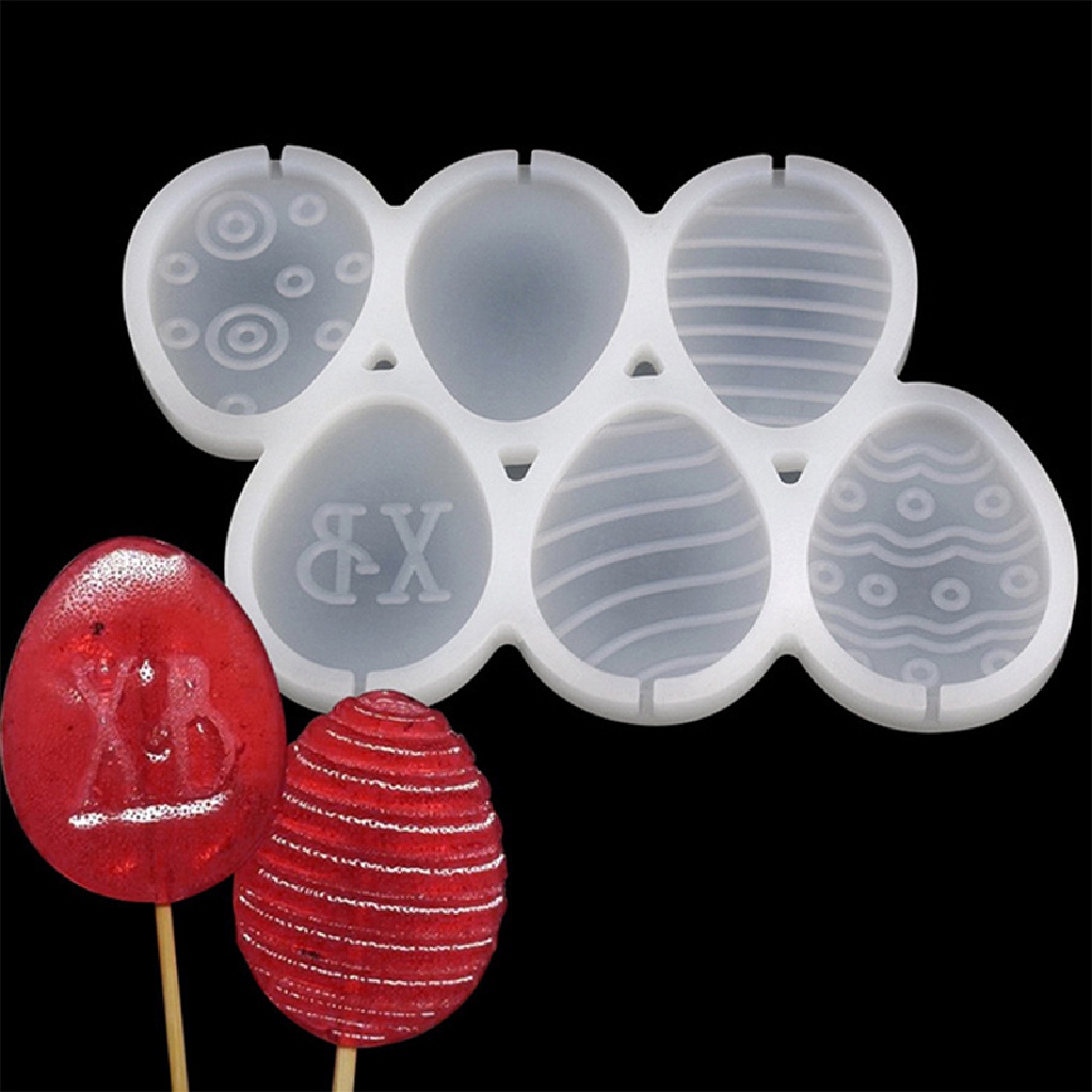 {NEW} 1pc Cetakan Silikon Lolipop Paskah Epoxy Resin Candy Mould Alat Dekorag Kue.