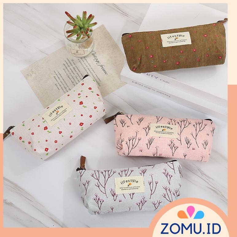 

E99 Pencil Case Canvas Tempat Kotak Pensil Tepak Murah Korean Lifestyle Pouch HOT SALE ㆃ