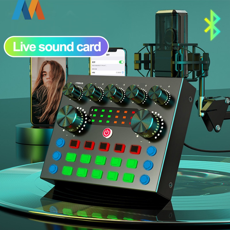 V8S SoundCard Bluetooth Audio Usb External soundcard V8S plus - S7