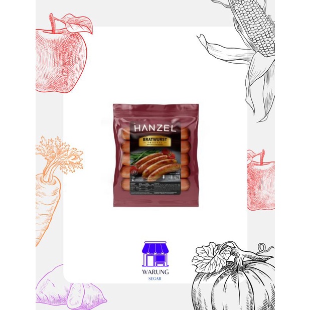 

HANZEL SAUSAGE BRATWURST ORI 360g