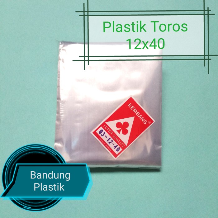 [Plastic Wrap] Plastik Toros Panjang 12X35 / 12X40 / 12X50 Pp 03 Kerupuk / Terompet [Potongan Harga]