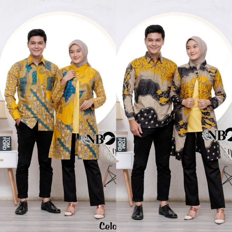 BATIK COUPLE SERAGAM KANTOR TUNIK KEMEJA ORIGINAL BATIK PEKALONGAN