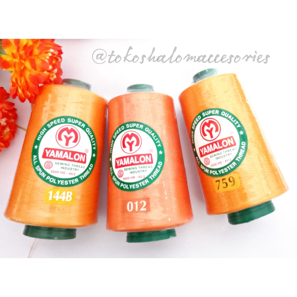 Benang Jahit Besar YAMALON 500/ benang yamalon 5000 yard - Kuning 759