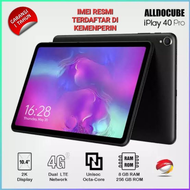 Alldocube iPlay 40 Pro Octa Core 8/256GB 4G LTE 10.4&quot; 2K Tablet PC Android 11