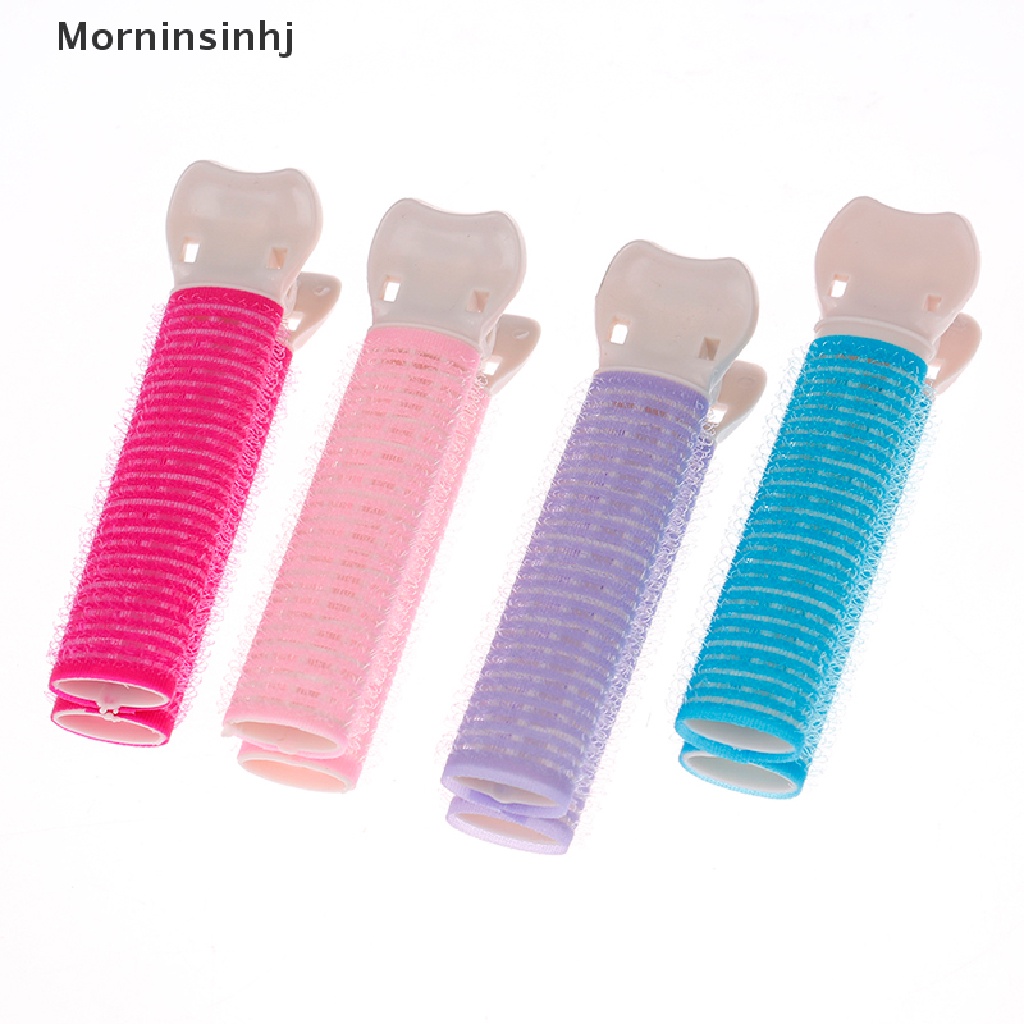 Mornin 2Pcs Hair Curler Clip Self Grip Volume Rambut Akar Berbulu Klip Rambut Curly Clip id