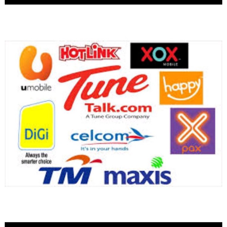 pulsa Malaysia digi maxxis u mobile tune talk all operator
