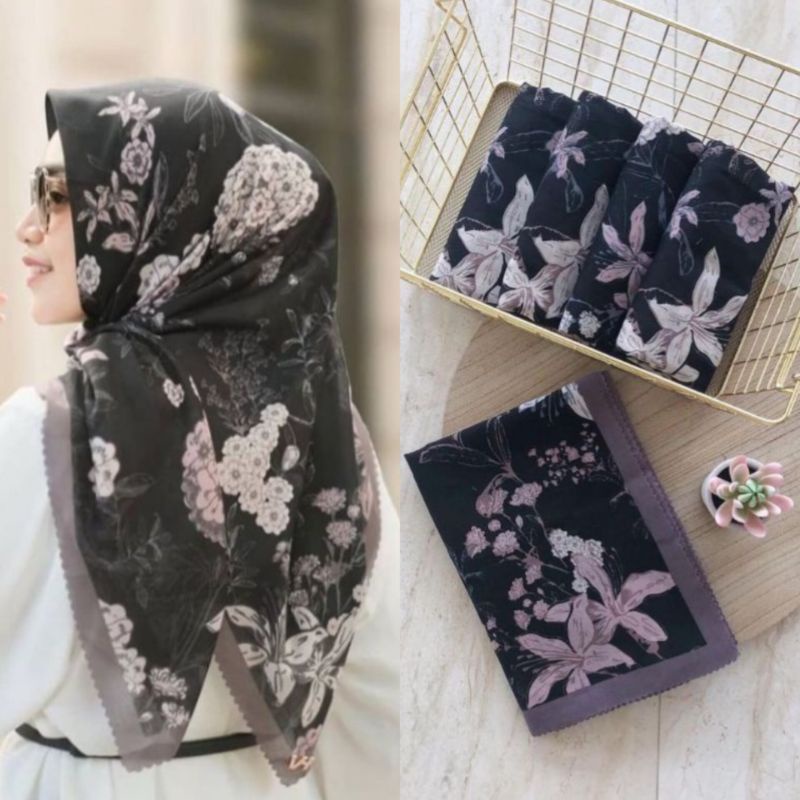 VOAL MOTIF / HIJAB SEGIEMPAT VOAL MOTIF BUNGA TERLARIS KEKINIAN / SCRAF MOTIF / VOAL MOTIF PREMIUM /