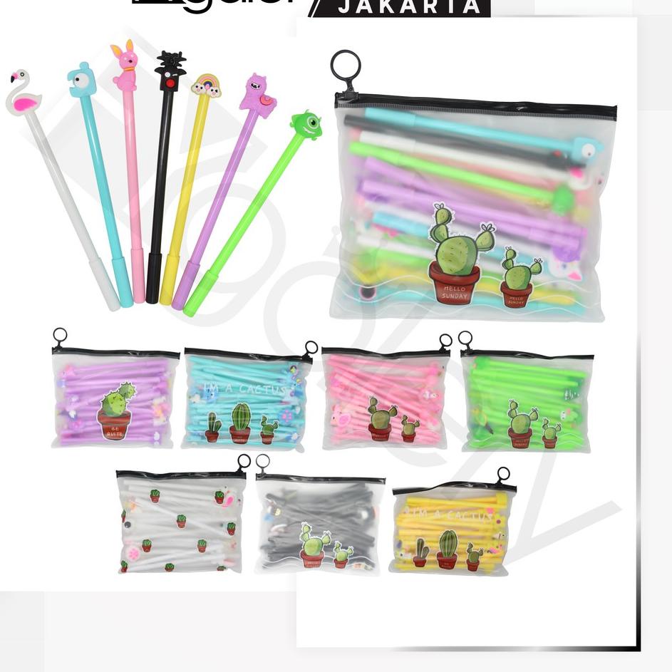 

Best Promotion FYGALERYJAKARTA HL0078 Pena Karakter Set Pouch Isi 20 Pcs Tempat Pensil Transparan Zipper Bag