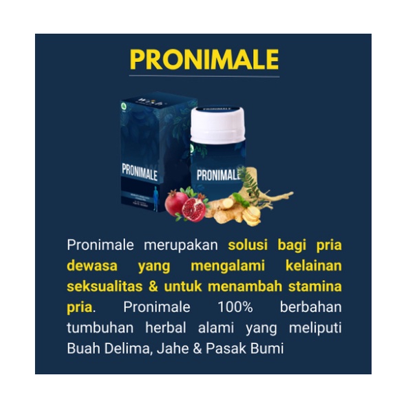 Agen PRONIMALE Promil Untuk Pria dari WISH Dr Boyke isi 30 Kapsul