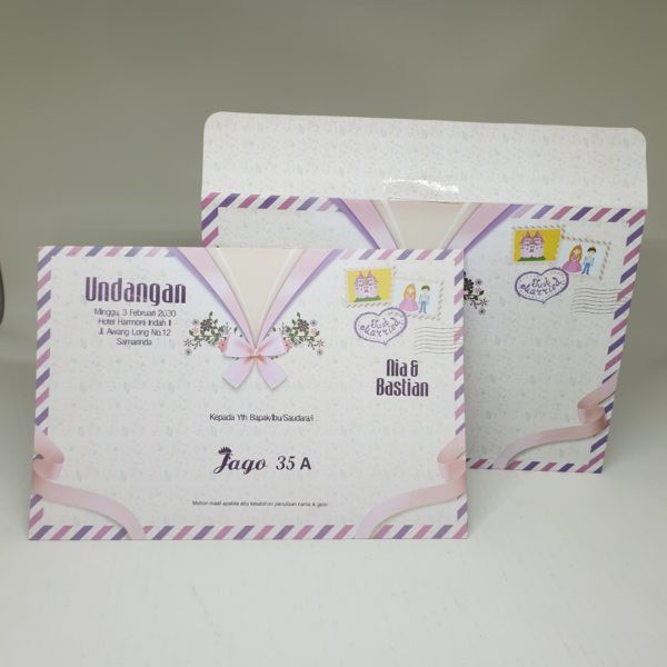 JAGO 35 A (Model Amplop + isi) Blanko Undangan | Blangko Undangan | Undangan Murah
