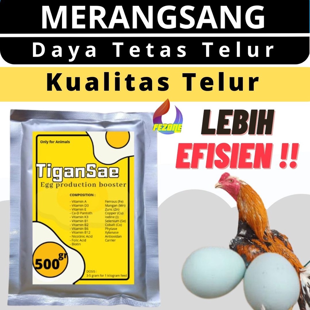Vitamin Meningkatkan Produktivitas Telur Ayam FEZONE