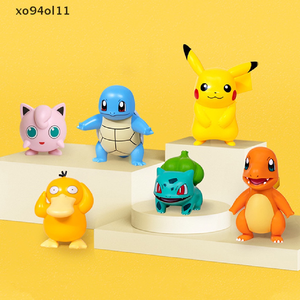 Xo Pokemon Angka Mainan Pikachu Raichu Charizard Boneka Model Kartun Pokémon Koleksi Anime Mainan Hadiah Ulang Tahun Anak OL