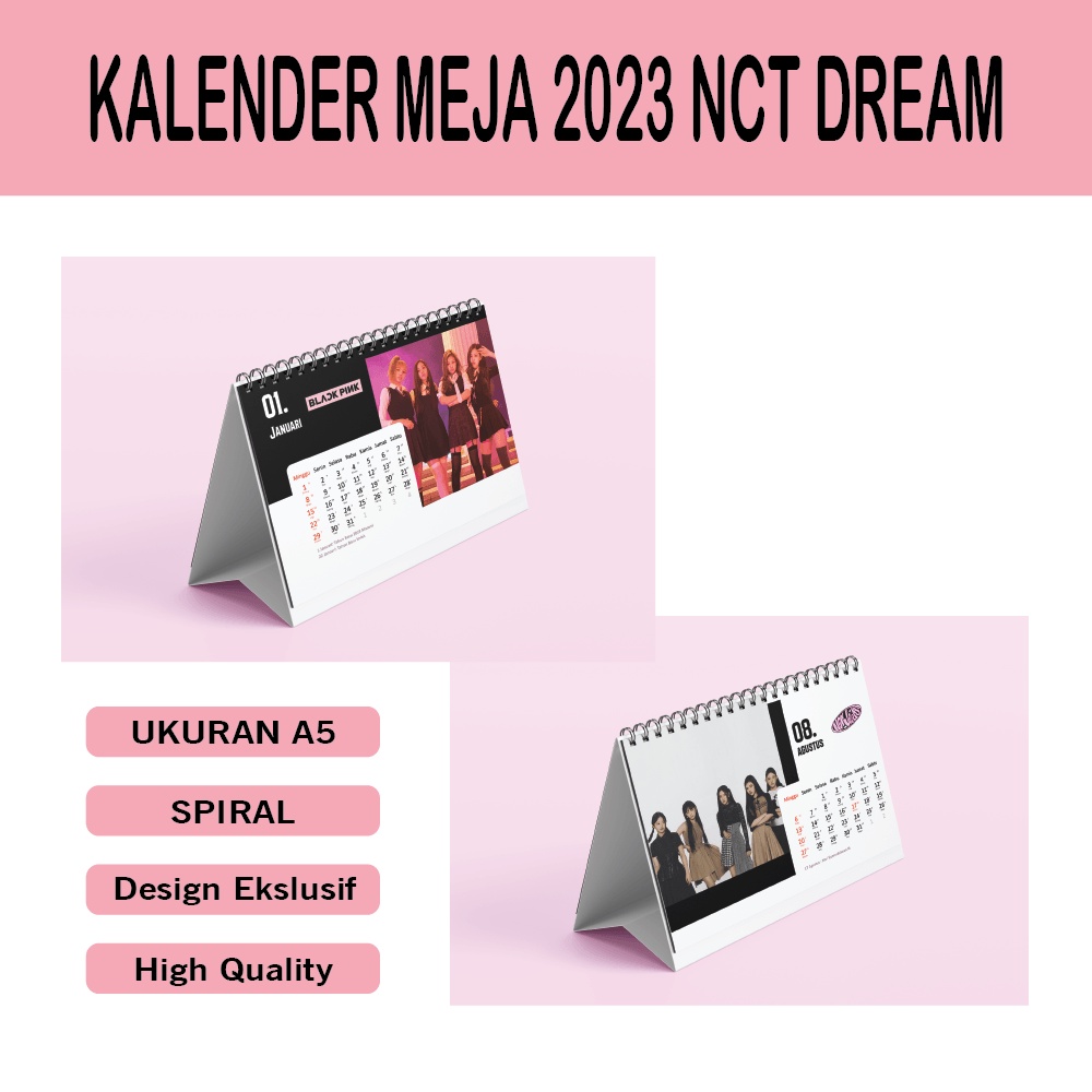 

KALENDER MEJA 2023 KPOP BLACKPINK NEWJEANS