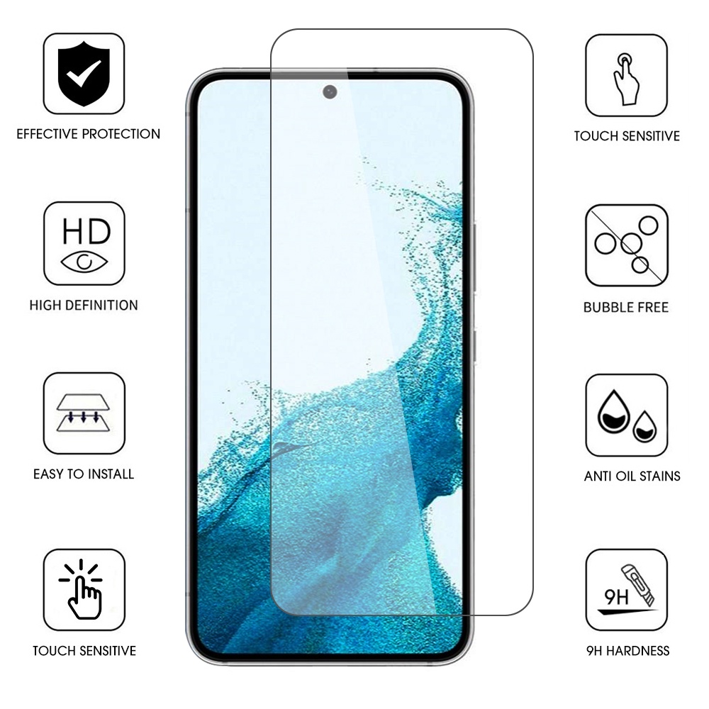 Film Pelindung Layar Full Cover Screen Protector Kaca Film Tempered Glass Screen Protector High Quality Untuk Samsung Galaxy S23/S23 Plus/S23 Ultra Anti-fingerprint Film